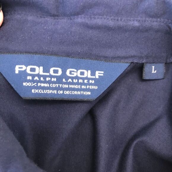 USGA Television Committee Ralph Lauren Polo Golf Men's Navy Blue Shirt Large - Picture 4 of 6